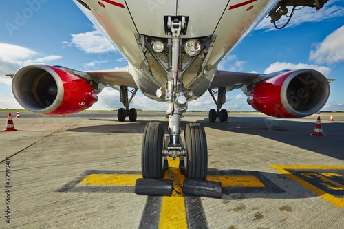 Naklejka silnik samolot maszyna airliner