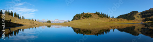 Plakat alpy tarn widzieć