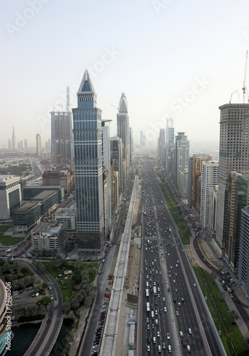 Fotoroleta metro miasto arabski autostrada droga