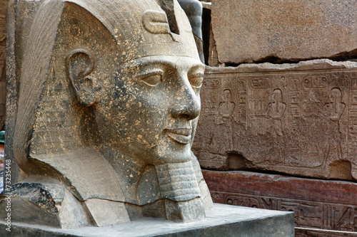 Obraz na płótnie król afryka statua świątynia