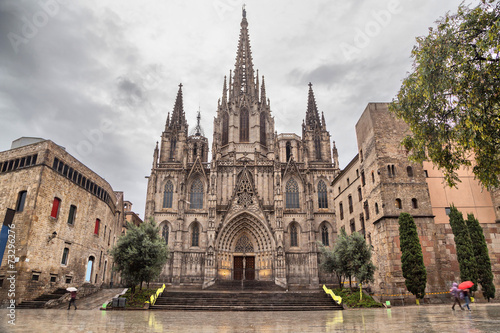 Fototapeta święty katedra barcelona europa hiszpania