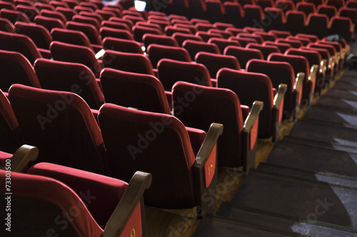 Naklejka koncert rozrywka teatr pusty występ