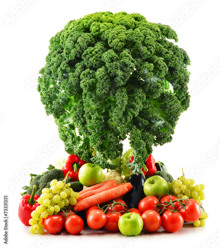 Naklejka zdrowy jedzenie warzywo