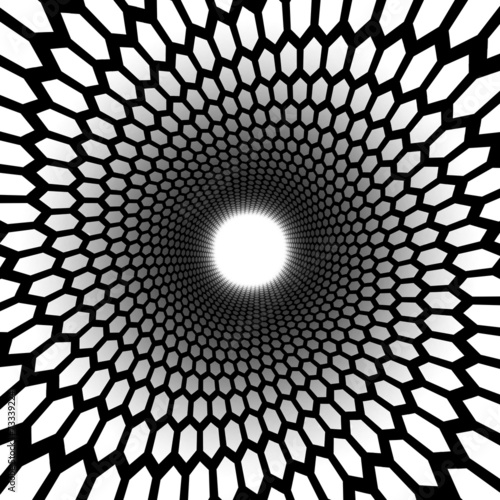 Obraz na płótnie sztuka tunel spirala