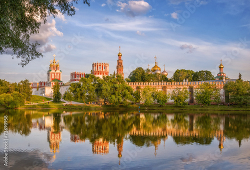 Naklejka klasztor pejzaż świątynia