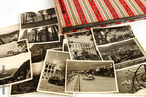 Fototapeta vintage retro dzieci książka rodzina