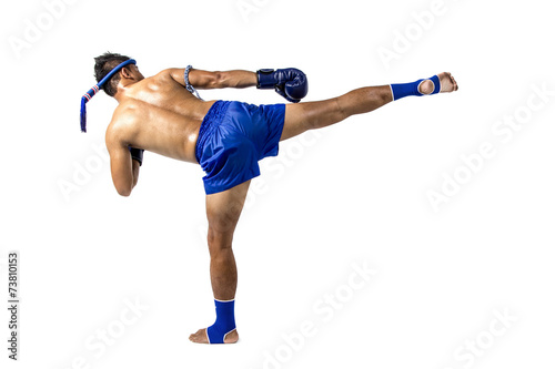 Plakat ludzie sztuki walki tajlandia mężczyzna