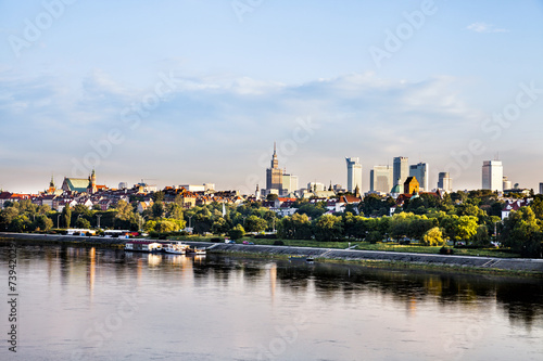 Obraz na płótnie panoramiczny park drzewa lato