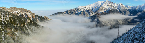 Plakat góra szczyt europa panorama