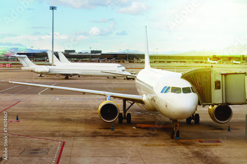 Fototapeta airliner odrzutowiec lotnictwo