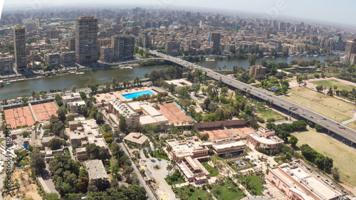 Naklejka droga nowoczesny egipt