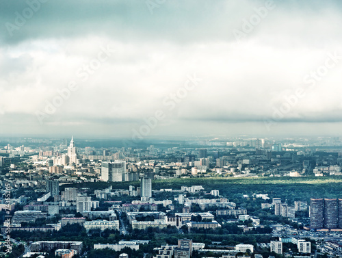 Naklejka miejski widok miasto