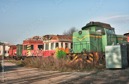 Fotoroleta stary europa maszyna transport