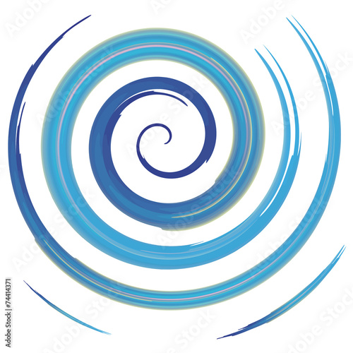 Naklejka spirala sztuka wzór
