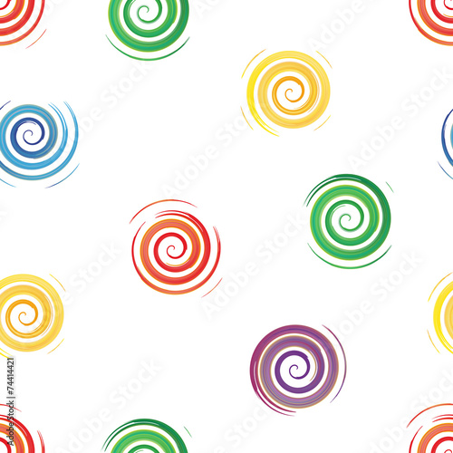 Naklejka spirala wzór sztuka tekstura czerwony