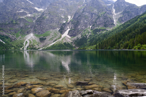 Plakat góra natura woda tatry