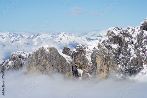 Fotoroleta lód szczyt niebo góra