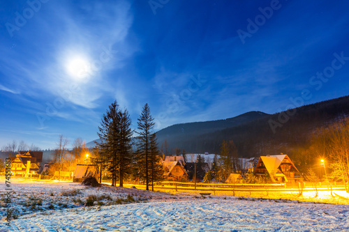 Obraz na płótnie tatry księżyc gwiazda las