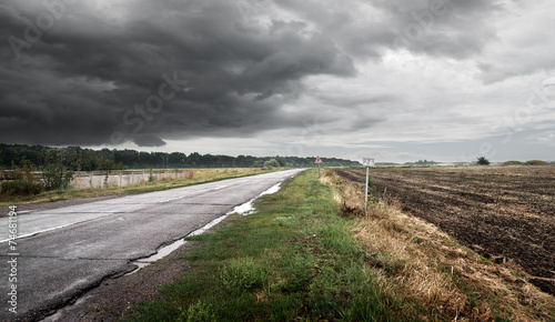 Fotoroleta transport ulica autostrada