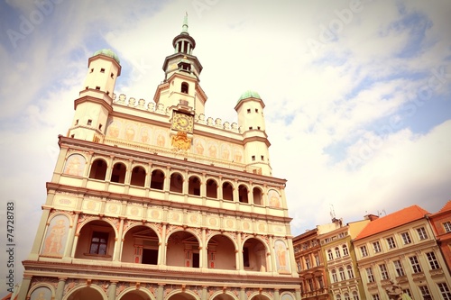 Obraz na płótnie poznań vintage stary