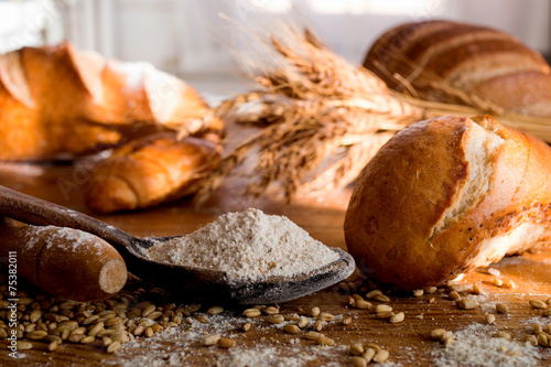 Obraz na płótnie jedzenie mąka zboże