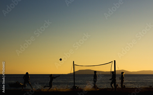 Fotoroleta siatkówka plaża morze