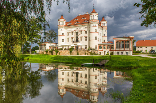 Naklejka pałac woda architektura stary