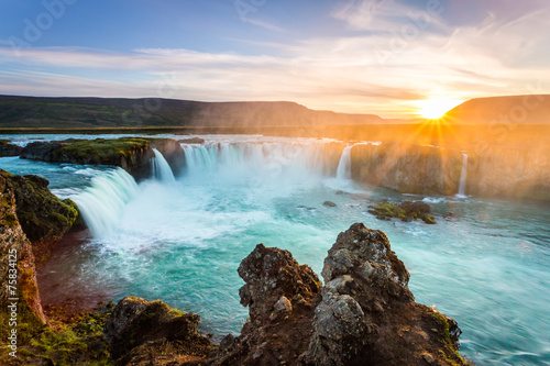 Naklejka natura islandia dziki ruch