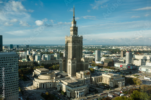 Obraz na płótnie widok stary drapacz