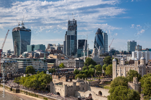 Fotoroleta londyn most europa tower of london