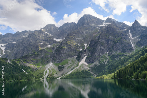 Obraz na płótnie morskie oko sosna zakopane