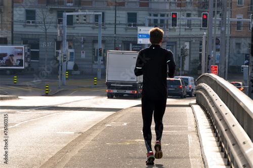 Plakat jogging lekkoatletka szwajcaria