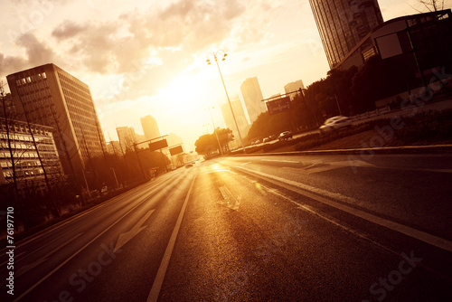 Obraz na płótnie aleja nowoczesny ulica autostrada