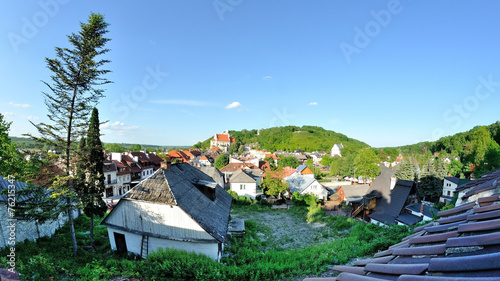 Plakat ulica lato panorama