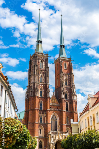 Obraz na płótnie wyspa katedra widok lato