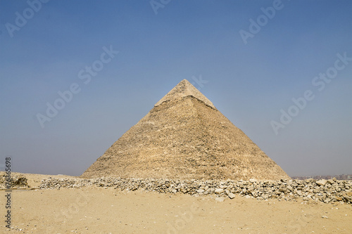 Obraz na płótnie piramida widok pustynia egipt megalit