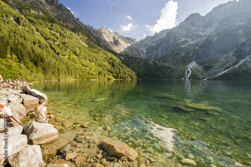 Plakat woda góra tatry