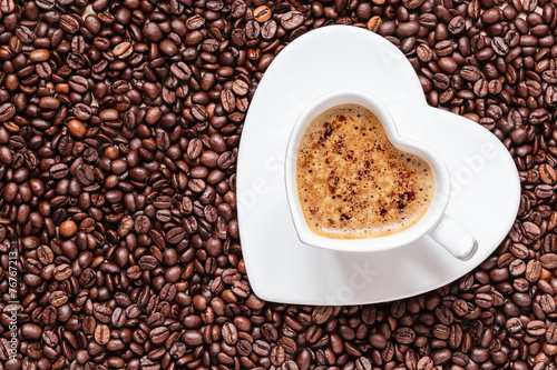 Obraz na płótnie kawiarnia napój mleko serce