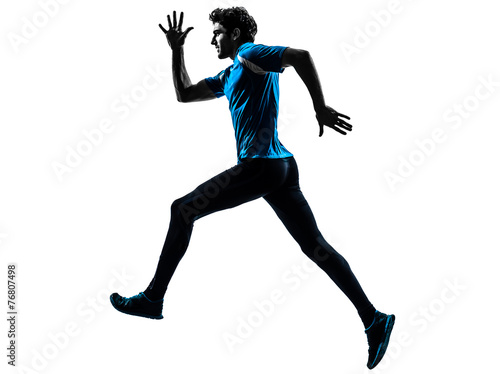 Plakat sprinter jogging ludzie