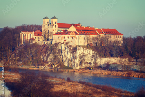 Naklejka klasztor zamek architektura retro świątynia