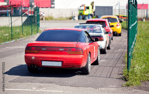 Fotoroleta sport samochód motorsport wyścig