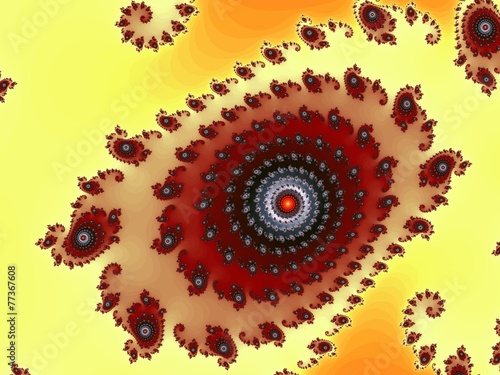 Plakat obraz przepiękny wzór spirala abstrakcja