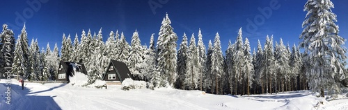 Fotoroleta śnieg panorama narciarz tourismus