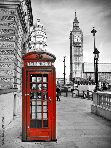 Naklejka stary niebo wieża bigben europa