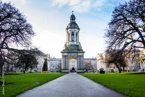 Plakat ogród irlandia architektura europa