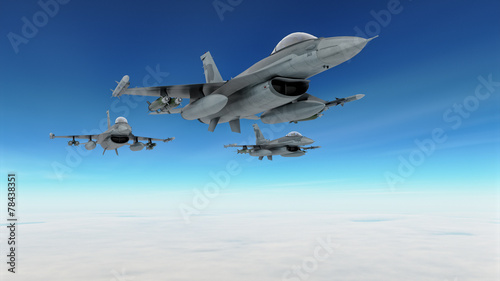 Obraz na płótnie armia samolot odrzutowiec niebo wojskowy
