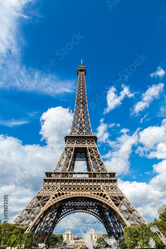 Plakat wieża europa drzewa francja