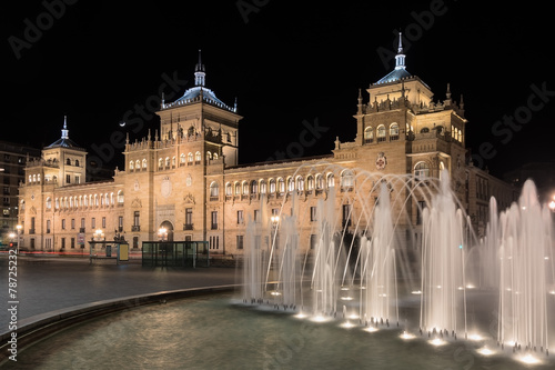 Plakat piękny stary architektura