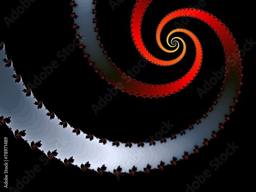Naklejka przystojny fraktal abstrakcja spirala sztuka
