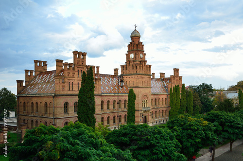 Obraz na płótnie lato drzewa architektura